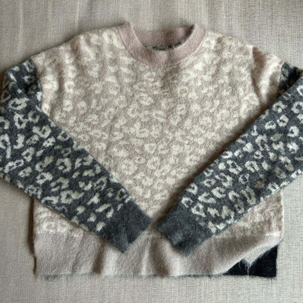 ALL SAINTS Mixed Cheetah Sweater